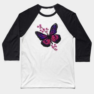 butterfly with blossom Baseball T-Shirt